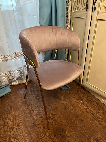 Стул на металлокаркасе Kamelia gold / gray фото покупателя 5