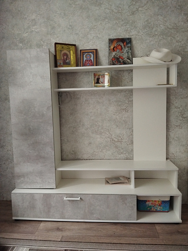 Готовая гостиная Jimenez дуб венге / белый глянец фото покупателя 86