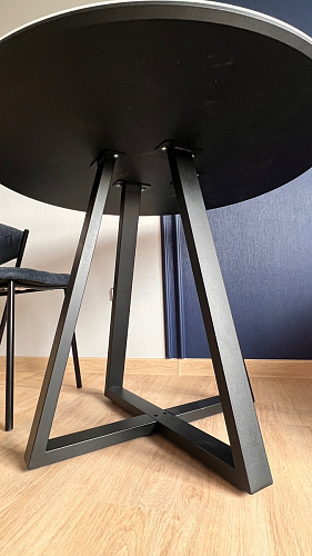 Стеклянный стол Норфолк 100 золото фото покупателя 12