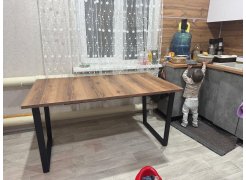 Стол Лота Лофт 140 25 мм юта / белый матовый фото покупателя 781