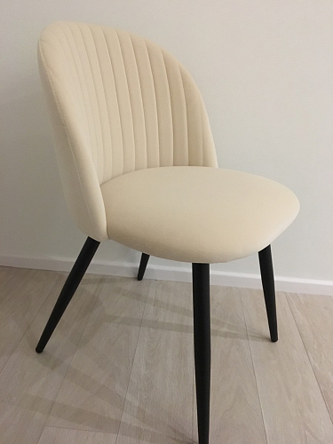 Стул на металлокаркасе Gabi 1 line light blue / black фото покупателя 287