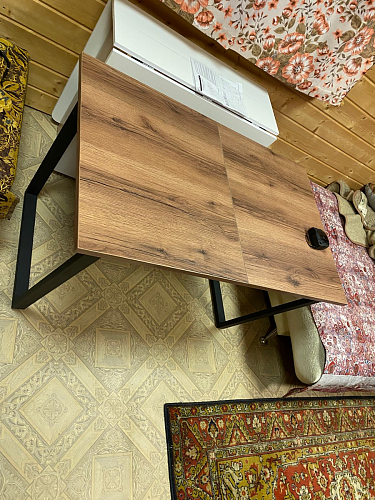 Стол раскладной Лота Лофт 120 25 мм юта / черный матовый фото покупателя 770