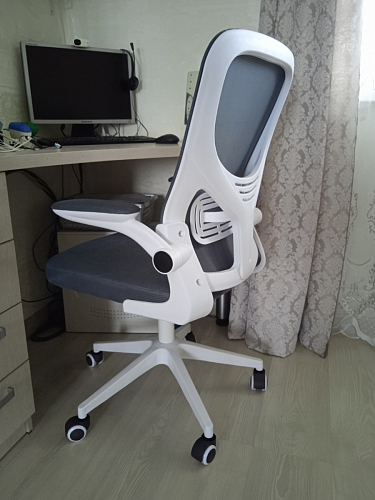 Компьютерное кресло Konfi gray / blue / white фото покупателя 1