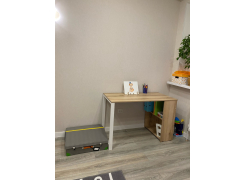 Письменный стол Битти Лофт 116х60х75 дуб делано темный / черный матовый фото покупателя 122