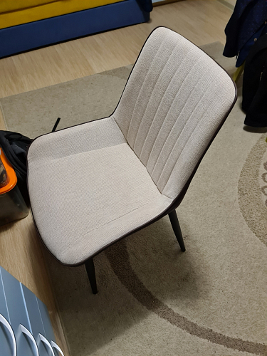 Стул на металлокаркасе Seda black / light gray фото покупателя 2