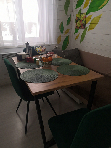 Деревянный стол Лота Лофт 120х75 белый матовый / дуб крафт золотой фото покупателя 205