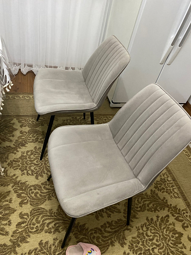 Стул на металлокаркасе Седа К velvet lux 76 / черный фото покупателя 310