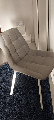 Стул на металлокаркасе Челси велюр коричневый / черный каркас фото покупателя 207