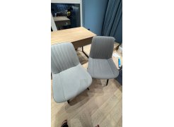 Стул на металлокаркасе Вейв светло-серый (hl 63) / 10К черный каркас фото покупателя 313