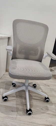 Компьютерное кресло Konfi gray / blue / white фото покупателя 217