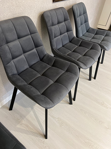 Стул на металлокаркасе Челси К крутящийся бирюзовый / черный фото покупателя 12