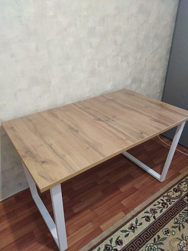 Деревянный стол Лота Лофт 140х80 дуб крафт табачный / черный матовый фото покупателя 40