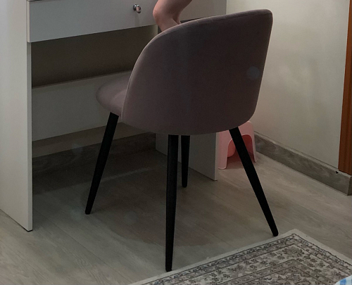 Стул на металлокаркасе Gabi 1 line light blue / black фото покупателя 215