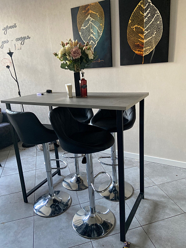 Барная стойка Дилан Лофт 120х40х98 дуб делано темный фото покупателя 101