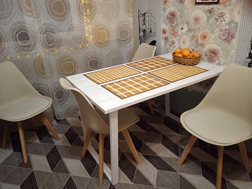 Деревянный стол Лота Лофт 140х80 черный матовый / бетон светлый фото покупателя 243