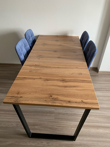 Стол раскладной Лота Лофт 120 25 мм юта / черный матовый фото покупателя 564