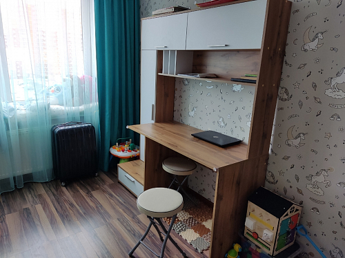 Письменный стол Лайт 03.243 дуб золотой (craft) / белый премиум фото покупателя 92