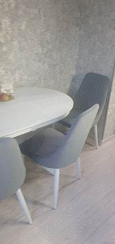 Стул на металлокаркасе Kora dark gray / black фото покупателя 75