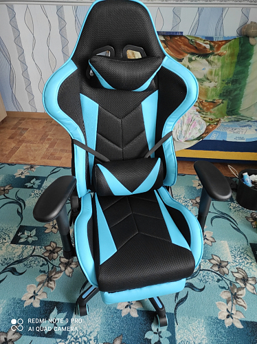 Компьютерное кресло Kano 1 light blue / black фото покупателя 186