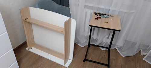 Стол обеденный раздвижной СтК7 дуб молочный фото покупателя 91