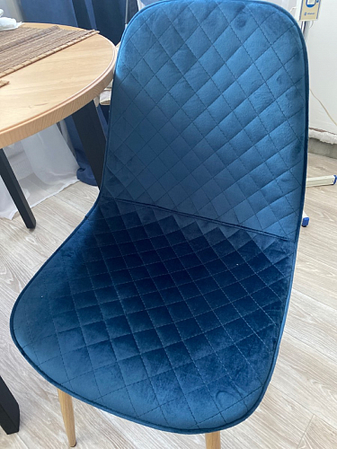 Стул на металлокаркасе Capri blue / white фото покупателя 128