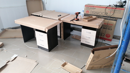 Стол письменный Бриз МДФ волна лайм / ясень светлый фото покупателя 242