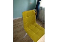 Стул на металлокаркасе Чилли горчичный / белый фото покупателя 639