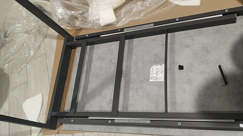 Стол Центавр бетон / графит фото покупателя 94