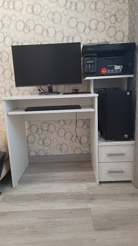 Стол компьютерный Джаз-24 правый венге фото покупателя 68