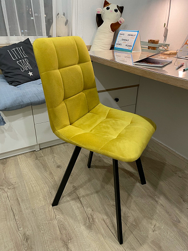 Стул на металлокаркасе Чилли черный / зеленый фото покупателя 1398