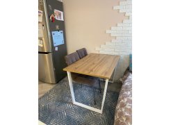 Стол Лота Лофт 120 25 мм сабия / черный матовый фото покупателя 364