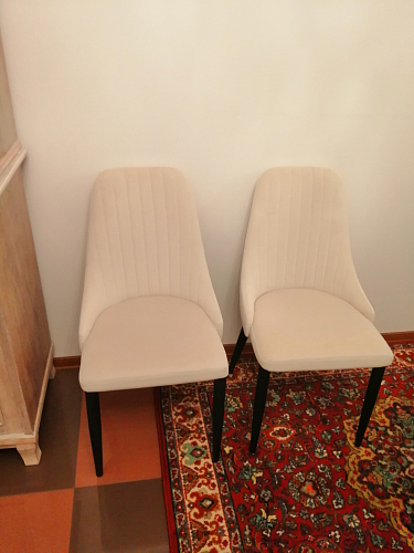 Стул на металлокаркасе Kora light blue / white фото покупателя 490