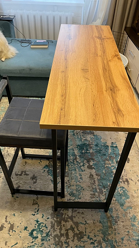 Барная стойка Дилан Лофт 120х60х110 бетон фото покупателя 10