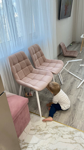 Стул на металлокаркасе Челси К бирюзовый / черный фото покупателя 24