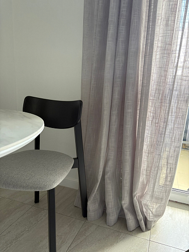 Керамический стол Тулип 90х74 белый мрамор / черная пленка / белый фото покупателя 12