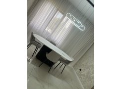 Деревянный стол Барон О 200 х 90 черная пленка шагрень / белый фото покупателя 60