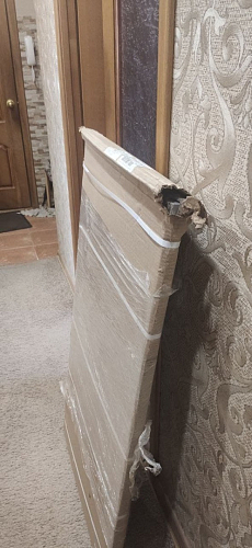 Стол Тринити Лофт 120 32 мм бетон / черный матовый фото покупателя 30