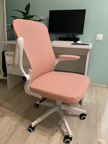 Компьютерное кресло Konfi blue / white фото покупателя 46