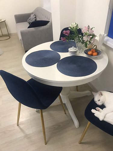 Стул на металлокаркасе Dabl 01 champagne / gold фото покупателя 127