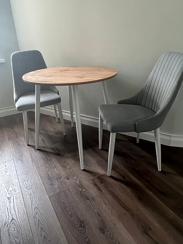 Стул на металлокаркасе Kora white / gray фото покупателя 282