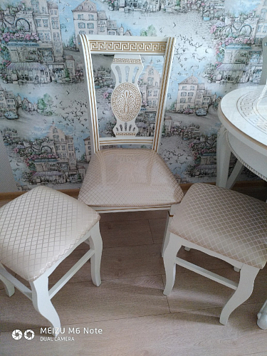 Табурет Хаконэ молочный / ромб фото покупателя 8