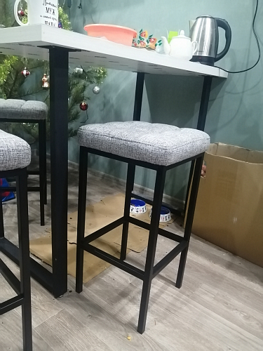 Барный стул Лофт линкольн белый / белый матовый фото покупателя 126