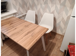 Стол Тринити Лофт 120 32 мм бетон / черный матовый фото покупателя 114