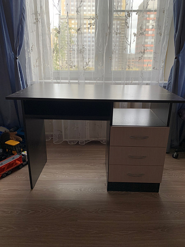 Стол письменный Бриз МДФ волна лайм / ясень светлый фото покупателя 26