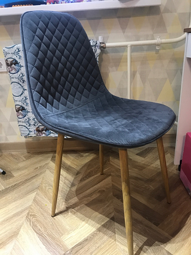 Стул на металлокаркасе Capri голубой фото покупателя 86