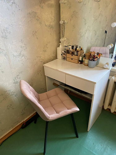 Стул на металлокаркасе Челси бежевый / белый каркас фото покупателя 149