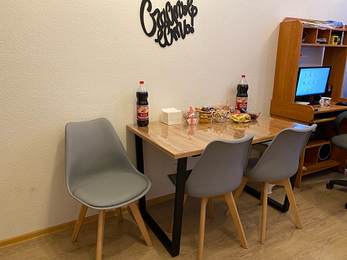 Стол Лота Лофт 120 32 мм бетон / черный матовый фото покупателя 124