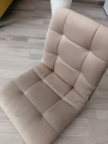 Стул на металлокаркасе Чилли бежевый / белый каркас фото покупателя 683