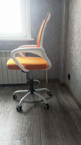 Компьютерное кресло Ergoplus белое / голубое фото покупателя 23