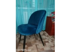 Стул на металлокаркасе Gabi blue / black фото покупателя 683